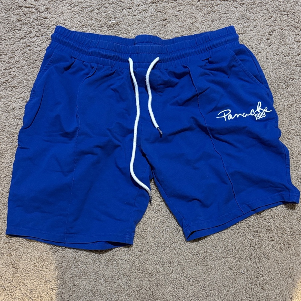 Panache Men's Royal Blue Drawstring Athletic Shorts with White Cord